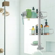 simplehuman Over-Door Shower Caddy, Stainless Steel and Anodized Aluminum