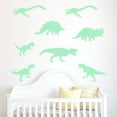 thumbnail image 3 of Wall Stickers Room Wall Home Decor Kids 9Pcs Stickers Dinosaur Luminous Fluorescent Home Decor,Green Home Wall Stickers, 3 of 7
