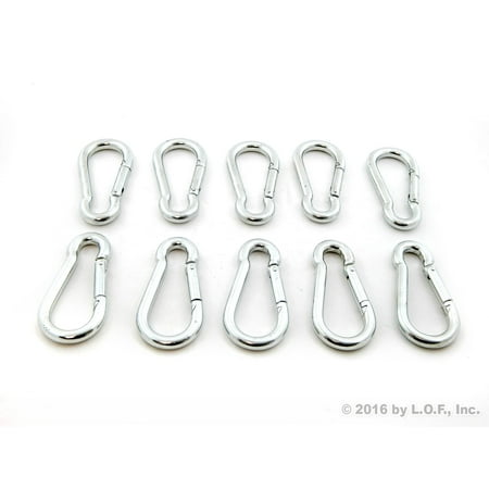 - 10 Steel Spring Snap Quick Link Carabiner Hook Clip 3.5