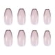 thumbnail image 3 of Apuakthei Uñas postizas medianas con diseños, puntas de uñas postizas, cobertura completa, uñas postizas acrílicas negras para mujeres y niñas, 24 unidades, 3 of 4