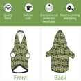 thumbnail image 6 of Fotbe Green Snake Print Small Dog Sweater Hoodies Pet Grey Hooded Soft Fleece Sweatshirts with Pocket Fall Winter Puppy Cat Sweaters Warm Clothes-X-Large, 6 of 7