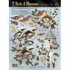 3-D Papier Tole Foil Die-Cuts-Birds & Blossoms