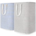 thumbnail image 1 of Cesto de ropa Lifewit, grande, plegable, 80 L, paquete de 2, gris y azul, 1 of 9