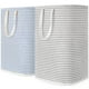thumbnail image 1 of Cesto de ropa Lifewit, grande, plegable, 80 L, paquete de 2, gris y azul, 1 of 9