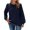 Navy, variant on TAIAOJING Womens Tops V Neck Lace Tee Long Sleeve T Shirt Casual Blouses Tunic Tops