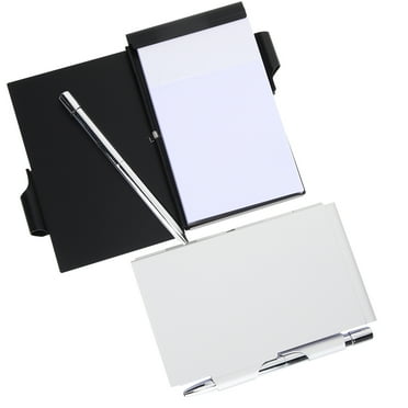 2 Pcs Clamshell Notebook Metal Notepad Journal Office Fashion Bulk Memo Pads Small