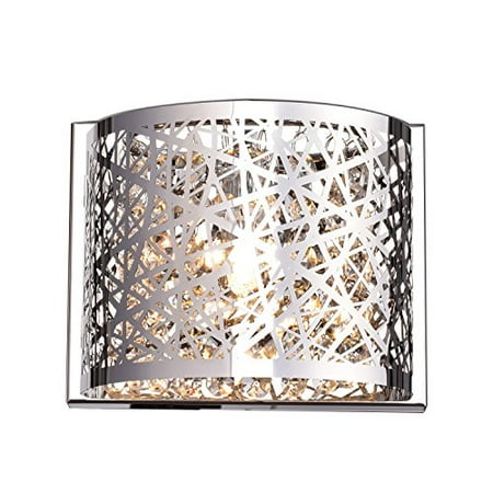 Eurofase Lighting Crystal Sconce - Yobo Lighting Fixtures Crystal Stainless Steel Wall Sconce Lighting
