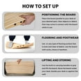 thumbnail image 6 of Expert Choice: 3D Multi-Directional Wooden Balance Board for Standing Desk - Anti-Fatigue Motion Board for Office, Home Gym & Fitness - Core Strength & Stability Trainer for Surfing, Skiing Training, 6 of 6