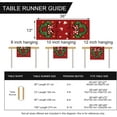 thumbnail image 2 of Merry Christmas Wreath Table Runner, Xmas Red Polka Dot Bow Stars Kitchen Dining Table Decor, Winter Holiday Farmhouse Home Decoration Indoor Outdoor Party Supply 13 x 36 Inches, 2 of 7