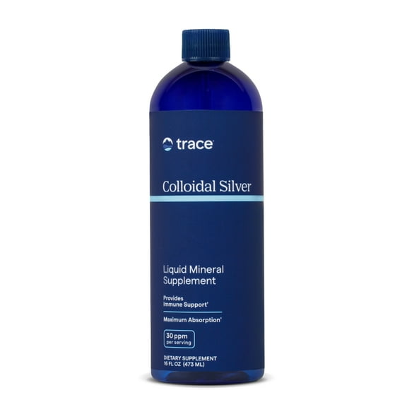 Trace Minerals Colloidal Silver - Pure Colloidal Silver Supplement for Immune Support - Natural Mineral Drops - High-Potency Formula - Gluten-Free - Vegan - 16 fl oz (48 Servings)