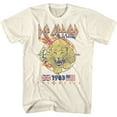 thumbnail image 1 of Def Leppard Pyromania Leopard Natural Adult T-Shirt, 1 of 2