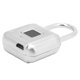 thumbnail image 5 of Candado seguro con carga USB para guardar de forma segura equipaje, armarios y más: candado plateado irrompible con huella dactilar, 5 of 8