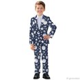 thumbnail image 3 of Whosucclay Basketball Gear Print Boys Suit, Polyester Formal Wear Outfit for Ceremony Wedding Prom, Elastic Adjustable Waist Elastic Waist Single Button Front, 3 of 10