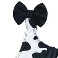thumbnail image 6 of Utlike Girls Swimwear Toddler Beach Bathing Suit Swimsuit Sport Cow Prints Bow Bikini Rulffle Bathing Suit Briefs Bikini Swimwear Set Swimwear For Swimming Lessons Size 12 Months-18 Months, 6 of 6