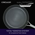 thumbnail image 4 of Circulon Elementum 12inch Hard-Anodized Nonstick Deep Frying Pan with Lid, Gray, 4 of 9