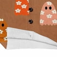thumbnail image 6 of Stralyhd Womens Cardigan Halloween Plus Size Novelty Cartoon Ghost Knitted Sweater Long Sleeve Button Up Loose Casual Fall Trendy Outerwear Tops Brown L, 6 of 7