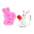 thumbnail image 4 of cpengpj Clearance 2 PC Easter Bunny Fondant Chocolate Cake Ice Mould Tray, 4 of 6