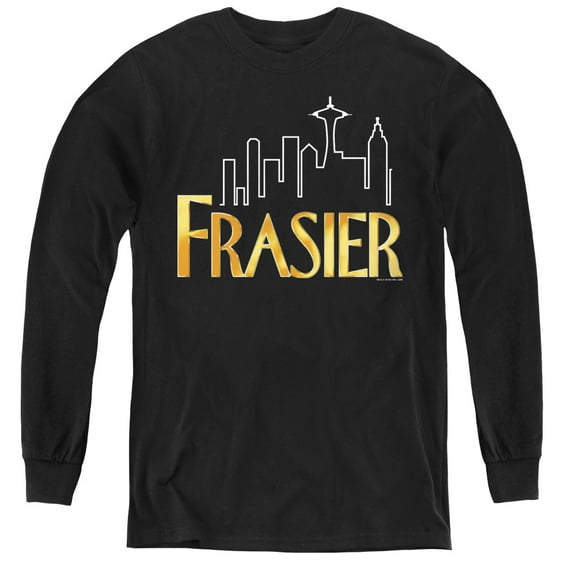Frasier Frasier Logo Youth Long Sleeve T-Shirt Black