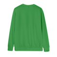thumbnail image 5 of Women's Solid Color Crewneck Sweatshirt, Soft Stretchable Long Sleeve Pullover Top, Comfortable Casual Loungewear for Daily Wear, Fall Winter Basic Streetwear Essential with Regular Fit Green XXL, 5 of 9