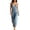 Light Blue, variant on Tqcoqu Women's Plunge Halter Sleeveless Pleated Long Romper,Knit Jogger Maxi Jumpsuit with Pockets,Army Green Women's S-XXL