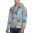 thumbnail image 3 of Lsque Cute Donut Pattern Casual Men's Hoodie,Hooded Sweatshirt with Kangaroo Pocket,Pullover Hoodie-X-Large, 3 of 7