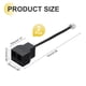 thumbnail image 2 of Divisor de jack telefónico Uxcell de 2 paquetes RJ11 6P4C adaptador divisor de línea telefónica de 2 vías para línea fija 0.5ft negro, 2 of 5