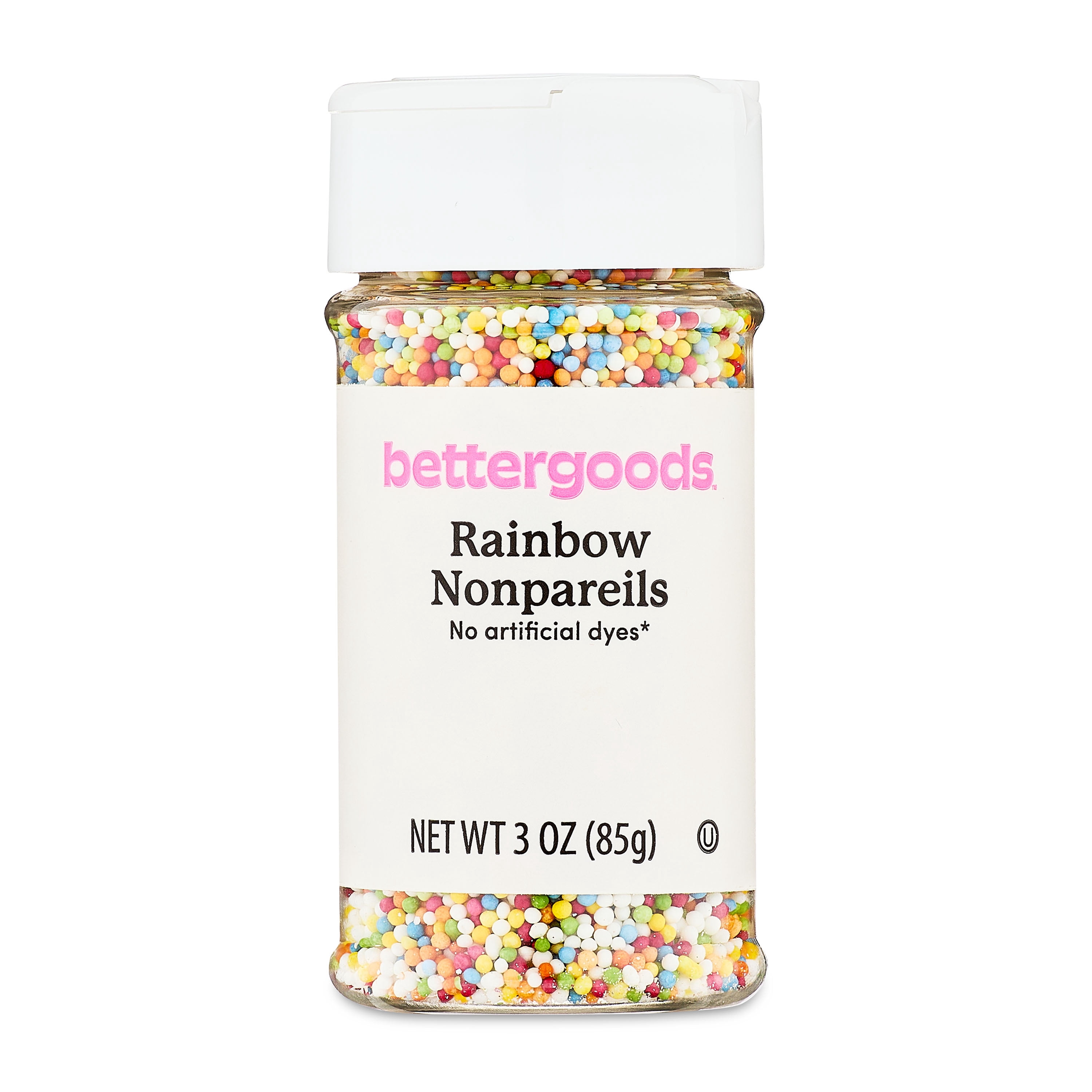 (4 pack) bettergoods Rainbow Nonpareils, 3 oz