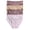 Sunset Purple, Lilac Glaze, Adobe Tan, Sunset Purple, variant on Joyspun Women's Soft Touch Lace High Cut Bikini Panties, 4-Pack, Sizes XS-3XL
