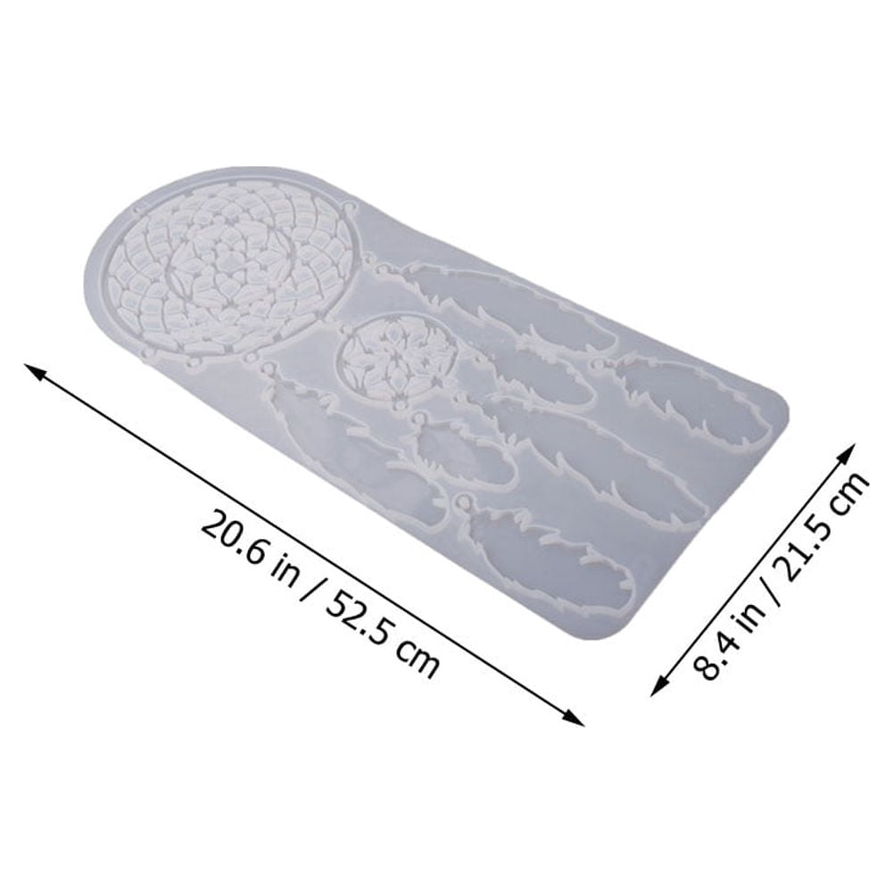 FOLOYORI Durable White Silicone Dream Catcher Mold for DIY Ornaments Easy to Use Perfect for Personal and Professional Use