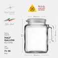 thumbnail image 2 of Bormioli Rocco Frigoverre Glass Jug - 67.75 Oz White Lid Beverage Pitcher, 2 of 7