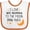 White and Orange, variant on Inktastic I Love My Nonna to the Moon and Back Boys or Girls Baby Bib