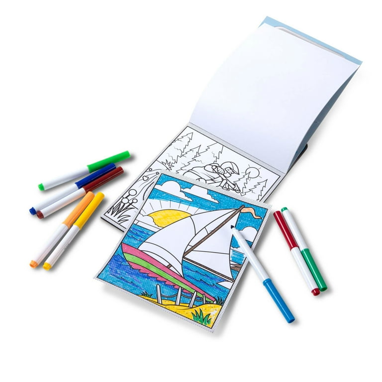Melissa & Doug Magic-Pattern Kids' Adventure Marker Coloring Pad On the Go  Travel Activity - FSC Certified 