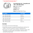 thumbnail image 2 of Front Brake Rotor Set - Compatible with 1988 - 2000 GMC K2500 1989 1990 1991 1992 1993 1994 1995 1996 1997 1998 1999, 2 of 2