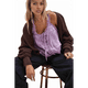 thumbnail image 1 of Blusas de Verano Bohemias con Lazo Frontal para Mujer, Blusas Playeras de Encaje con Botones, Sin Mangas, de de , Y2k 2025, Color , Talla S, 1 of 5