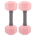 thumbnail image 2 of Pink Mini Dumbbells for Kids Made of Silicone Promoting Physical Development 2pcs, 2 of 8