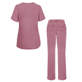 thumbnail image 2 of Adar Pro Heather Breakthrough Plus Scrub Set For Women - Enhanced V-Neck Top & Multi Pocket Pants, 2 of 7