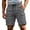 Gray, variant on Huanglei Men's Casual Shorts ,Pocket Cargo Shorts Casual Summer Bottoms With And Comfort Fit For Outdoor Activities (Gray ,Large)