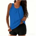 thumbnail image 3 of Awdenio Two Piece Swimsuit for Women 2025 Flowy Swimwear Two Piece Bathing Suits Swim Tank Top with Boyshorts, 3 of 8
