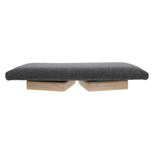 CTIRCHIU Foldable Kneeling Chair Meditation Bench Grey Wood 1Pcs For Outdoor Use