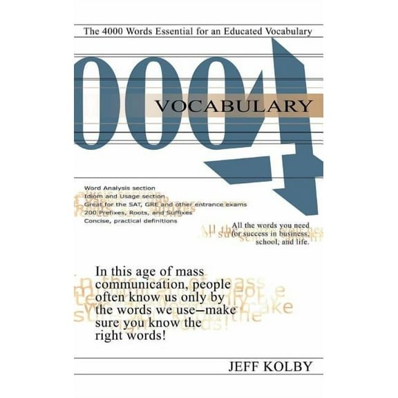 Vocabulary 4000: The 4000 Words Essential for an Educated Vocabulary, (Hardcover)