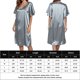 thumbnail image 2 of Falda Camisón cómodo para mujer, pijama de salón suave, camisón informal con encanto (Plata M) Cgtredaw Plata T M para Mujer, 2 of 6
