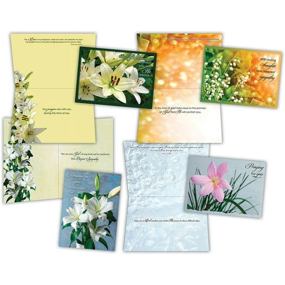Sympathy - Lilies - Assorted Sympathy Cards
