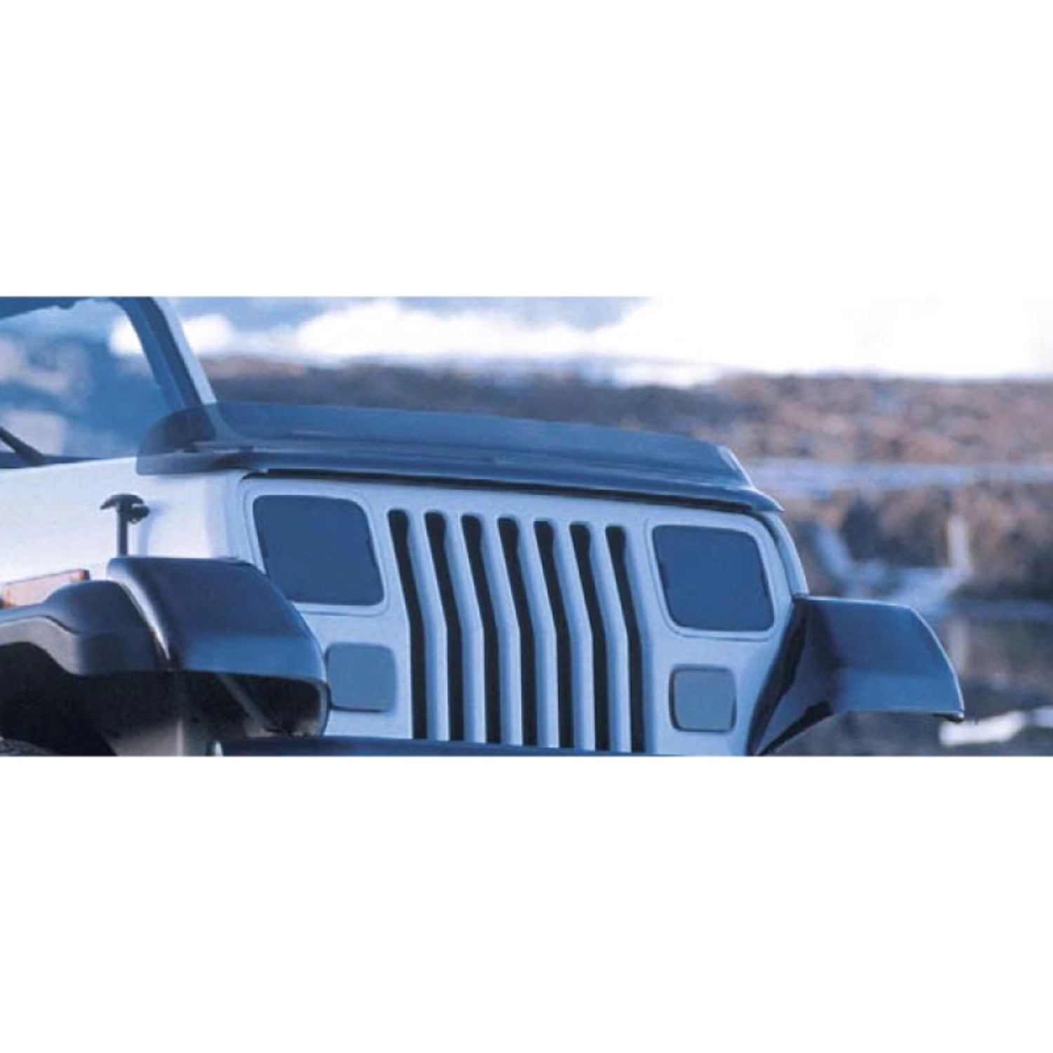 Rugged Ridge  Hood Bug Deflector, Smoke; 87-06 Jeep Wrangler YJ/TJ  