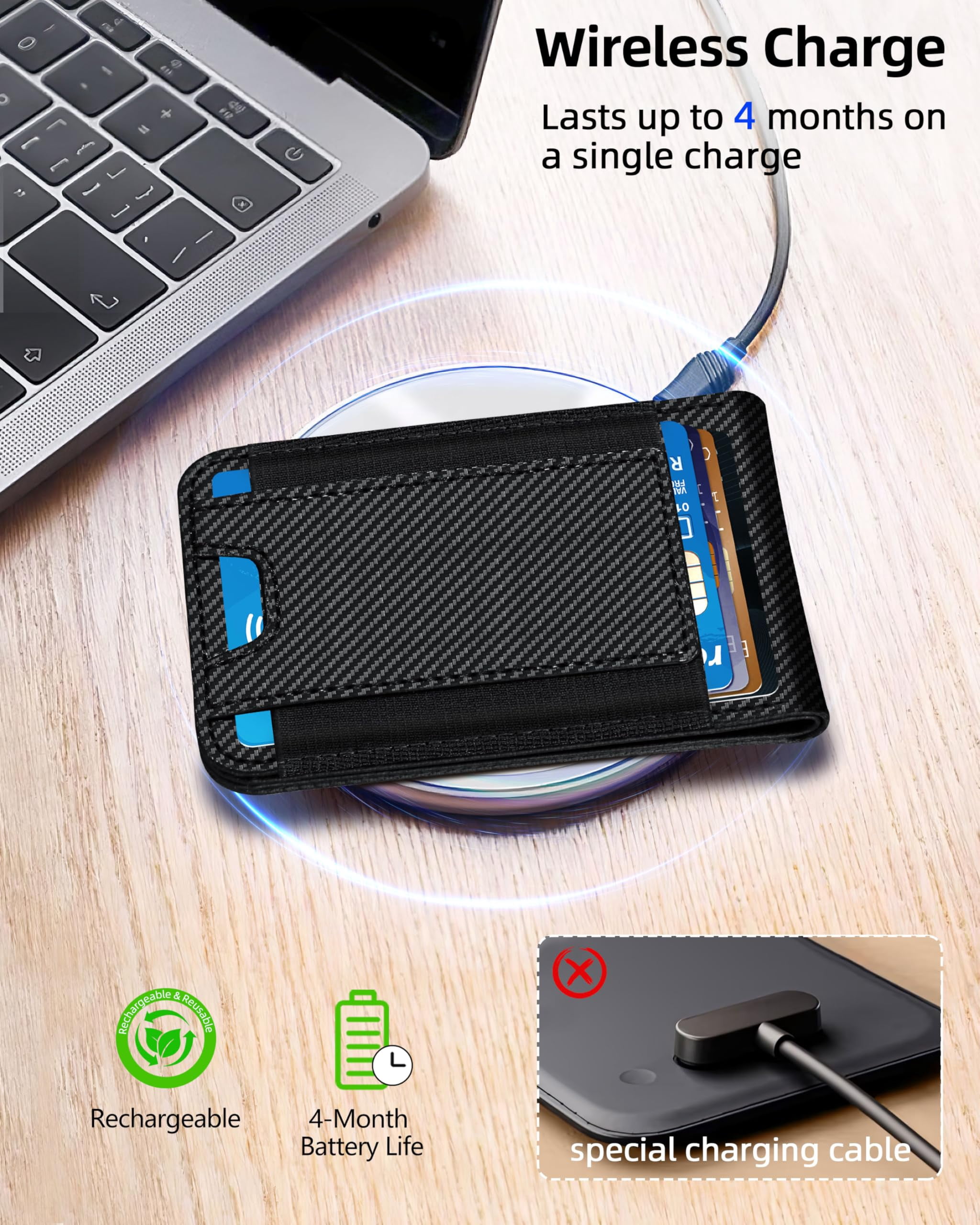 ExtreLife Magnetic Wallet with Find My, Magnetic Card Holder with Adjustable Phone Stand Compatible for iPhone 17/16/15/14/13/12 Series, RFID, Leather, Fits 8 Card