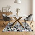 thumbnail image 3 of ODIKA 5'x7' Ultra-Soft Area Rug, Cow Inspired Print Irregular Rag Block Contemporary Spotted Pick None Washable, Bare feet friendly, Silk-Touch for Bedroom Home office, 3 of 7