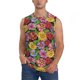 thumbnail image 1 of Balery Daisies Flowers Camisetas sin mangas para hombre, absorbe la humedad y protege contra el mal olor.-X-Large, 1 of 7