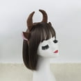 thumbnail image 4 of FENOHREFE Cartoon Cow Horn Headband Soft Fabric Elastic Designs for Kids Teens and Adults Anime Lover Cosplay Event Accessory, 4 of 7