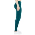 thumbnail image 2 of rygai Women Yoga Pants Solid Color Great Elasticity High Waist Sweat Absorption Breathable Exercise Soft Plus Size Women Leggings Women Clothing,Green,3XL, 2 of 8