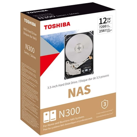 UPC: 0723844000486 | Toshiba N300 NAS Internal Hard Drive  12TB HDWG21CXZSTA