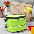 thumbnail image 2 of Portable Lunch Box,Portable Insulation Thermo Thermal Insulation Lunch Box Lunch Box Reliable and Durable, 2 of 8